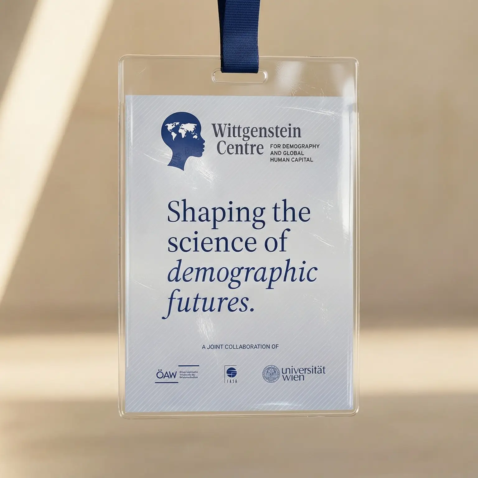 Conference badge mockup