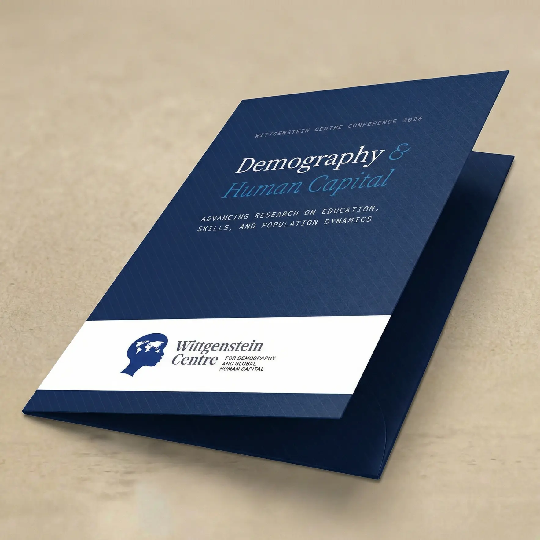 Winged folder mockup